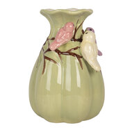 Clayre & Eef | Vaas Groen Roze ø 10x14 cm | 6CE2314