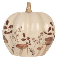 Clayre &amp; Eef | Decoratie Pompoen Beige Bruin &oslash; 18x18 cm | 6CE2239M