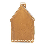 Clayre &amp; Eef | Decoratie Huisje met LED Bruin Wit 7x6x12 cm | 6CE2332
