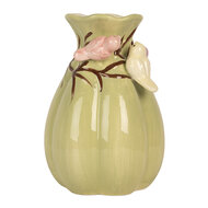 Clayre & Eef | Vaas Groen Roze ø 14x21 cm | 6CE2313