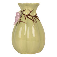 Clayre & Eef | Vaas Groen Roze ø 14x21 cm | 6CE2313