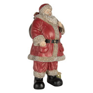 Clayre &amp; Eef | Kerstdecoratie Kerstman Rood Beige 21x19x40 cm | 6PR5754
