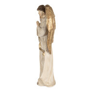 Clayre &amp; Eef | Decoratie engel Beige Goudkleurig 23x12x47 cm | 6PR5756
