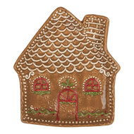Clayre & Eef | Servies Ontbijtbord Bruin Wit 20x18x3 cm | 6CE2360