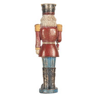 Clayre &amp; Eef | Kerstdecoratie Notenkraker Rood Blauw 7x6x21 cm | 6PR5758
