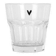Clayre & Eef | Waterglas Transparant ø 8x8 cm / 150 ml | BHSGL0011