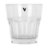 Clayre & Eef | Waterglas Transparant ø 8x8 cm / 150 ml | BHSGL0011