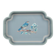 Clayre &amp; Eef | Decoratief Dienblad set van 2 Blauw Beige 46x30x5 / 35x24x5 cm | 6H2459