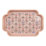 Clayre &amp; Eef | Decoratief Dienblad set van 2 Roze Paars 46x30x5 / 35x24x5 cm | 6H2463