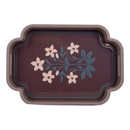 Clayre &amp; Eef | Decoratief Dienblad set van 2 Roze Paars 46x30x5 / 35x24x5 cm | 6H2463