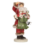 Clayre & Eef | Kerstdecoratie Kerstman Groen Rood 13x9x23 cm | 6PR5748