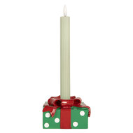 Clayre &amp; Eef | Kandelaar Groen Rood 10x10x6 cm | 6PR5773
