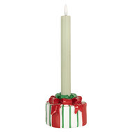 Clayre &amp; Eef | Kandelaar Wit Rood 12x11x7 cm | 6PR5774