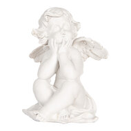 Clayre &amp; Eef | Decoratie Engelen (set 4) Wit 16x14x19 cm | 6PR5914
