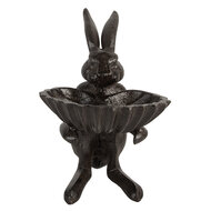 Clayre &amp; Eef | Vogelbad Bruin 16x13x17 cm | 6Y5740