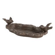 Clayre &amp; Eef | Vogelbad Bruin 24x13x6 cm | 6Y5743