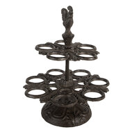 Clayre &amp; Eef | Eierhouder Bruin &oslash; 19x24 cm | 6Y5752