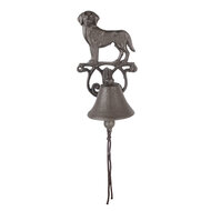Clayre &amp; Eef | Ouderwetse Deurbel Gietijzer Bruin 14x14x24 cm | 6Y5796
