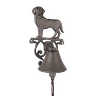 Clayre &amp; Eef | Ouderwetse Deurbel Gietijzer Bruin 14x14x24 cm | 6Y5796