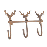 Clayre &amp; Eef | Wandkapstok Bruin 27x5x15 cm | 6Y5948