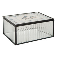 Clayre &amp; Eef | Decoratief Opbergdoosje Transparant 18x14x8 cm | 6Y5949