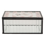 Clayre &amp; Eef | Decoratief Opbergdoosje Transparant 15x10x6 cm | 6Y5950