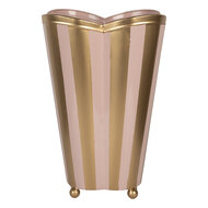 Clayre &amp; Eef | Decoratie Vaas Roze Goudkleurig 22x22x35 cm | 6Y5951