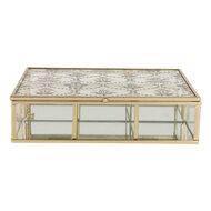 Clayre &amp; Eef | Decoratief Opbergdoosje Transparant 20x16x5 cm | 6Y5952
