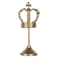 Clayre &amp; Eef | Decoratie Kroon Goudkleurig &oslash; 12x30 cm | 6Y5957