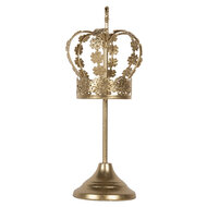 Clayre &amp; Eef | Decoratie Kroon Goudkleurig &oslash; 12x30 cm | 6Y5957