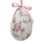 Clayre &amp; Eef | Decoratie Hanger Ei (set 9) Meerkleurig &oslash; 5x8 cm | 65906