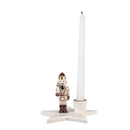 Clayre &amp; Eef | Kandelaar Notenkraker Beige Rood 15x14x12 cm | 6CE2253