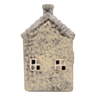 Clayre &amp; Eef | Decoratie Huisje met LED Grijs Groen 6x6x11 cm | 6CE2274