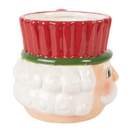 Clayre &amp; Eef | Mok Rood Wit 14x11x10 cm / 350 ml | 6CEMU0221