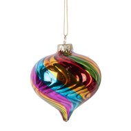 Clayre &amp; Eef | Kerstbal Meerkleurig &oslash; 8x8 cm | 6GL5133