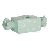 Clayre &amp; Eef | Kandelaar Blauw Wit 14x6x4 cm | 6PR5778BL