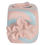 Clayre &amp; Eef | Kandelaar Roze Blauw 14x5x5 cm | 6PR5778P