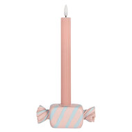 Clayre &amp; Eef | Kandelaar Roze Blauw 14x5x5 cm | 6PR5778P