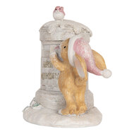 Clayre &amp; Eef | Decoratie Konijn Beige Wit 11x8x11 cm | 6PR5879