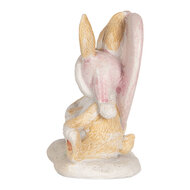 Clayre & Eef | Decoratie Konijnen Bruin Wit 11x6x9 cm | 6PR5883