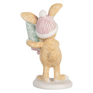 Clayre &amp; Eef | Decoratie Konijn Bruin Wit 5x5x10 cm | 6PR5886