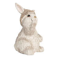 Clayre & Eef | Decoratie Konijn Beige 9x9x14 cm | 6PR5891
