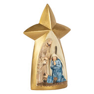 Clayre &amp; Eef | Kerstdecoratie Kerstgroep Goudkleurig Bruin 14x6x21 cm | 6PR5893