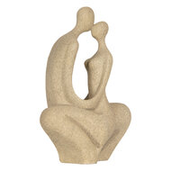 Clayre &amp; Eef | Decoratie zittend Koppel Beige 16x8x25 cm | 6PR5912