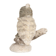 Clayre & Eef | Decoratie Vogel Beige Wit 7x6x8 cm | 6PR5926
