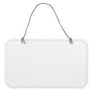 Clayre &amp; Eef | Tekstbord Wit Zwart 20x1x12 cm | 6Y5689