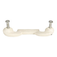Clayre & Eef | Handgreep Wit 12x4x3 cm | 6Y5766