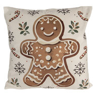 Clayre &amp; Eef | Kussenhoes Beige Bruin 45x45 cm | CGM22