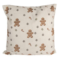 Clayre &amp; Eef | Kussenhoes Beige Bruin 45x45 cm | CGM22