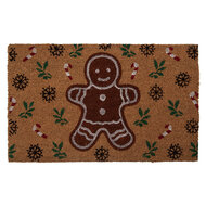 Clayre &amp; Eef | Deurmat Binnen Bruin Groen 75x45x1 cm | CGMMC